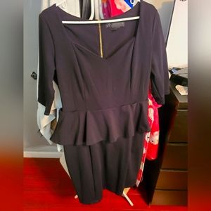 Kardashian Kollection Black Dress Suit